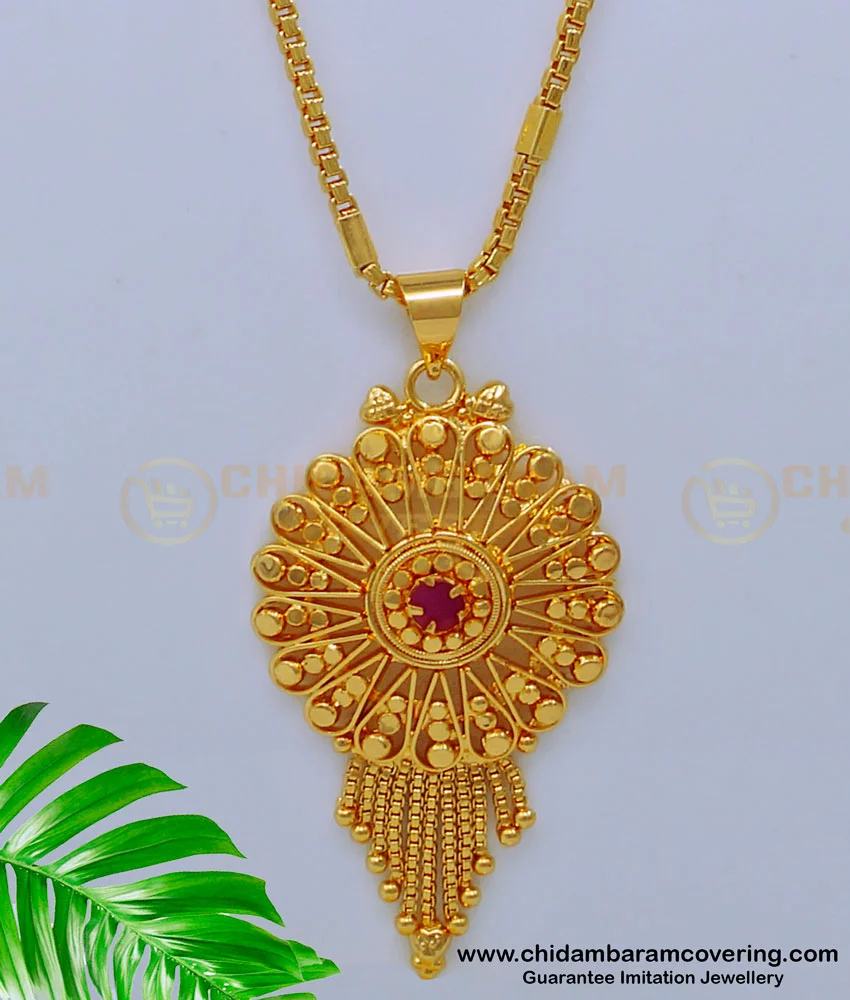 Ladies gold deals long chain